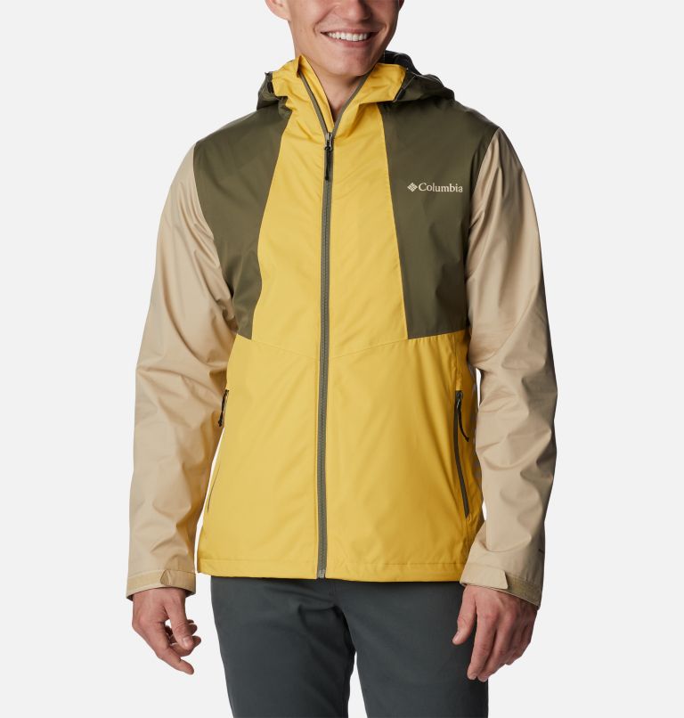 Men's Inner Limits II Waterproof  Jacket, Color: Golden Nugget, Stone Grn, Ancient Fossil, image 1