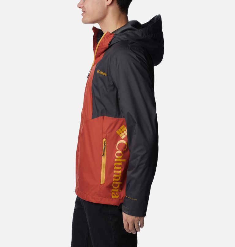 Men's Inner Limits II Waterproof  Jacket, Color: Warp Red, Shark, image 3