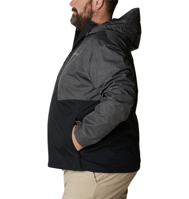 Thumbnail: Men's Inner Limits II Waterproof Jacket – Extended Size, Color: Black, Graphite Heather, image 3