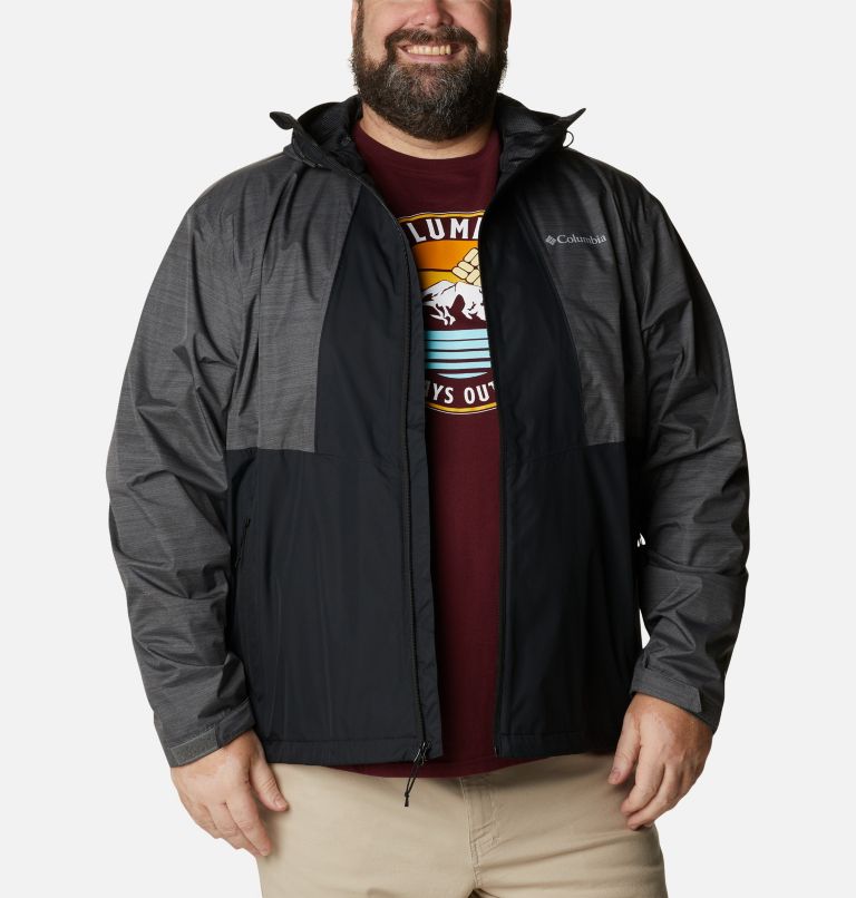 Thumbnail: Men's Inner Limits II Waterproof Jacket – Extended Size, Color: Black, Graphite Heather, image 8
