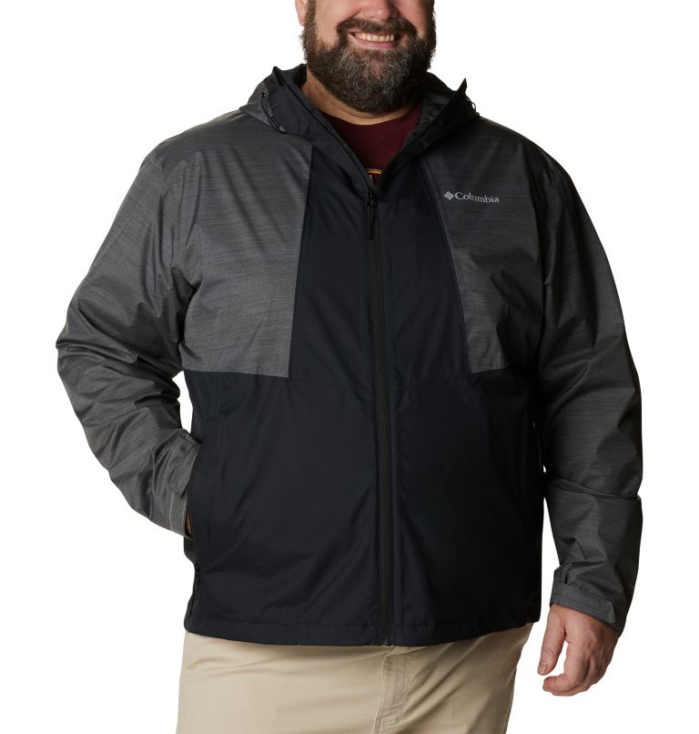 Thumbnail: Men's Inner Limits II Waterproof Jacket – Extended Size, Color: Black, Graphite Heather, image 1