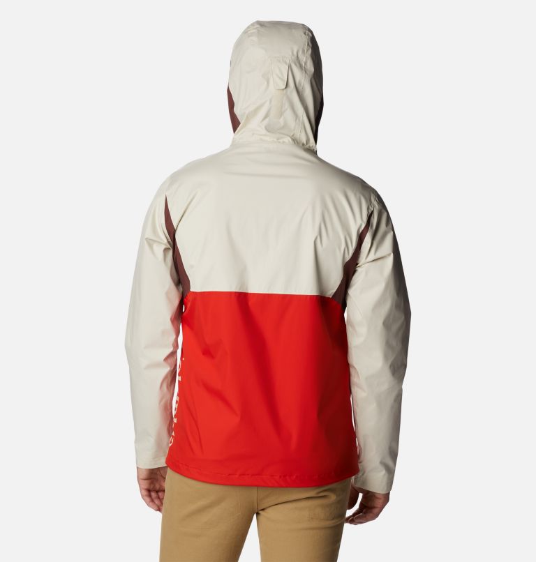 Men's Inner Limits II Waterproof Jacket – Extended Size, Color: Spicy, Light Raisin, Chalk, image 2