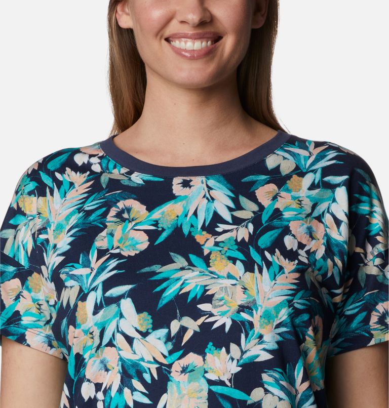 Women's Columbia Park Printed Dress, Color: Bright Aqua, Wisterian, image 4