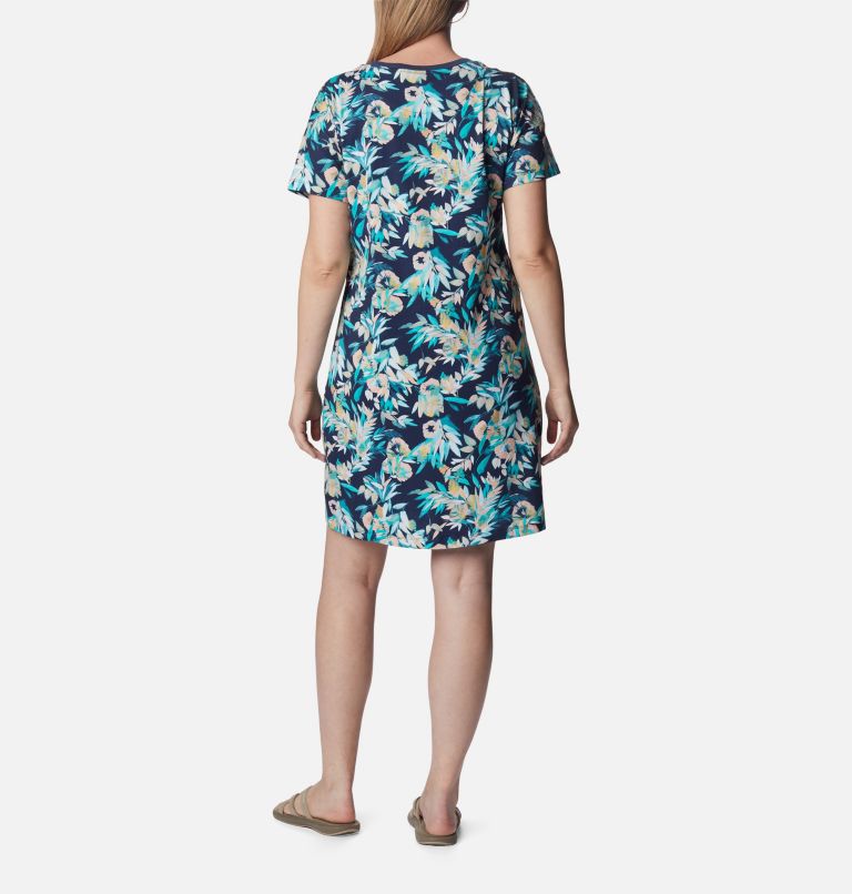 Women's Columbia Park Printed Dress, Color: Bright Aqua, Wisterian, image 2