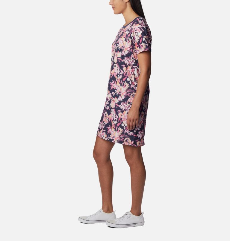 Columbia Park Printed Dress | 656 | XL, Color: Wild Geranium, Wisterian, image 3