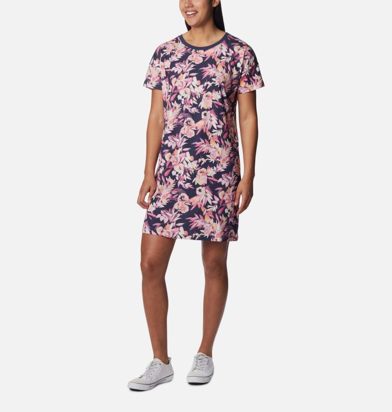 Columbia Park Printed Dress | 656 | XL, Color: Wild Geranium, Wisterian, image 5