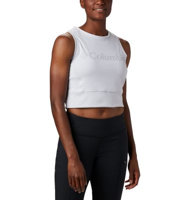 D&eacute;bardeur Court Windgates&trade; Femme Windgates&trade; Cropped Tank | 010 | XL, White, Cirrus Grey, front