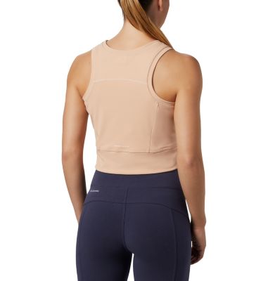 D&eacute;bardeur Court Windgates&trade; Femme Windgates&trade; Cropped Tank | 010 | XL, Peach Cloud, White, back