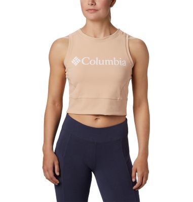 Women's Windgates&trade; Cropped Tank Windgates&trade; Cropped Tank | 010 | XL, Peach Cloud, White, front