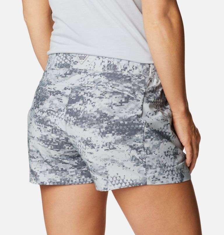 Women's PFG Tidal II Shorts, Color: Cool Grey PFG Camo Print, image 5
