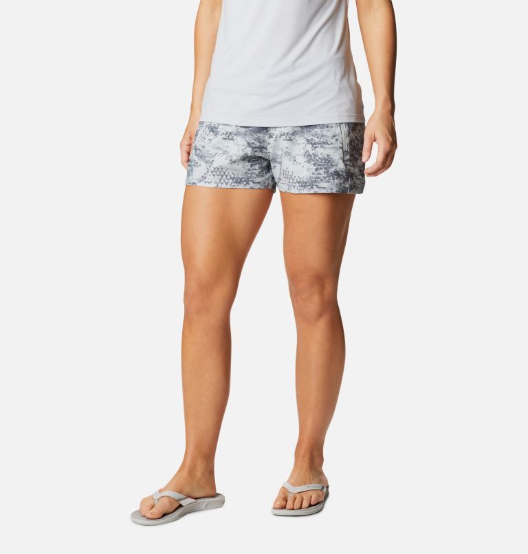 Women's PFG Tidal II Shorts, Color: Cool Grey PFG Camo Print, image 1