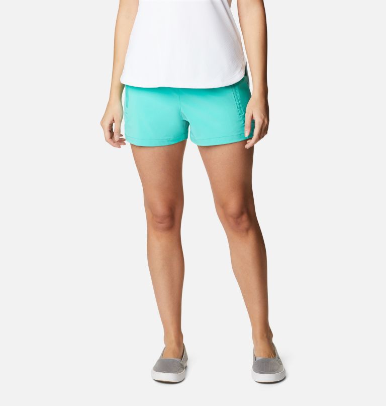 Women's PFG Tidal II Shorts, Color: Electric Turquoise, image 1