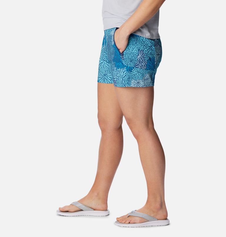 Thumbnail: Women's PFG Tidal II Shorts, Color: Carbon, Anemones, image 3