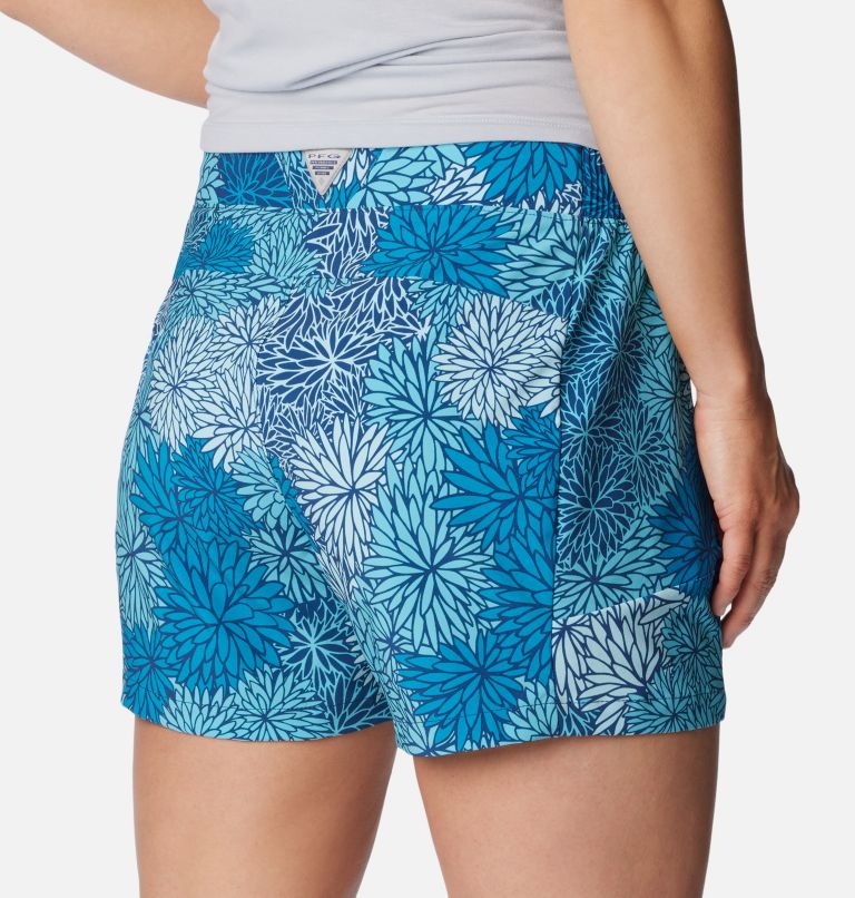 Thumbnail: Women's PFG Tidal II Shorts, Color: Carbon, Anemones, image 5