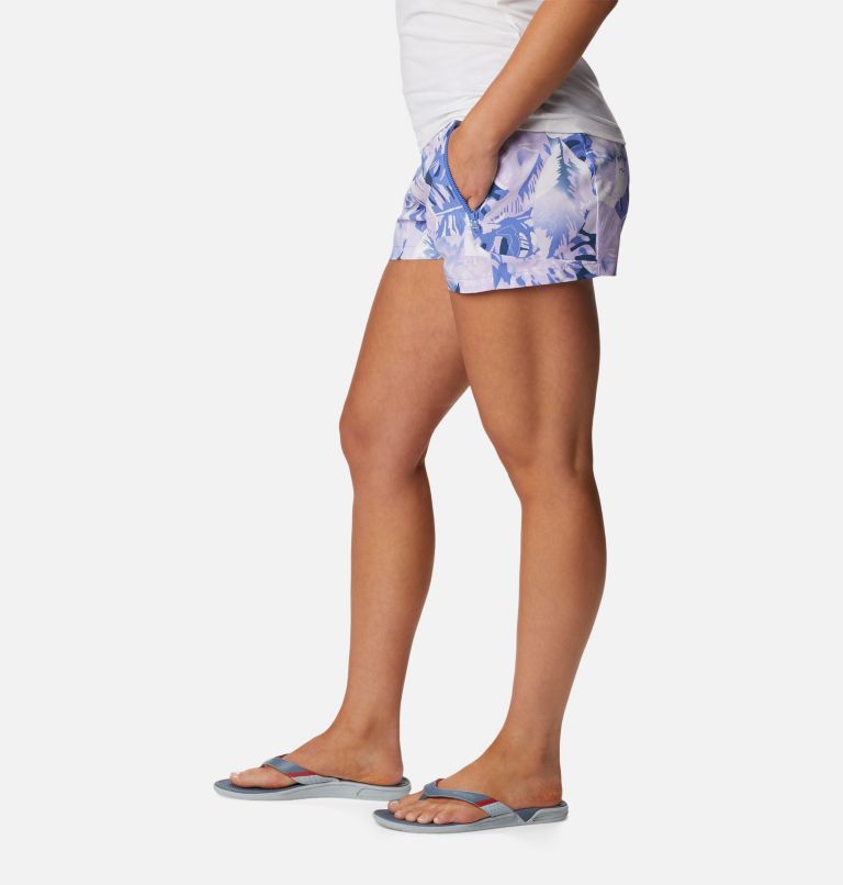 Thumbnail: Women's PFG Tidal II Shorts, Color: Violet Sea Philo Palms, image 3