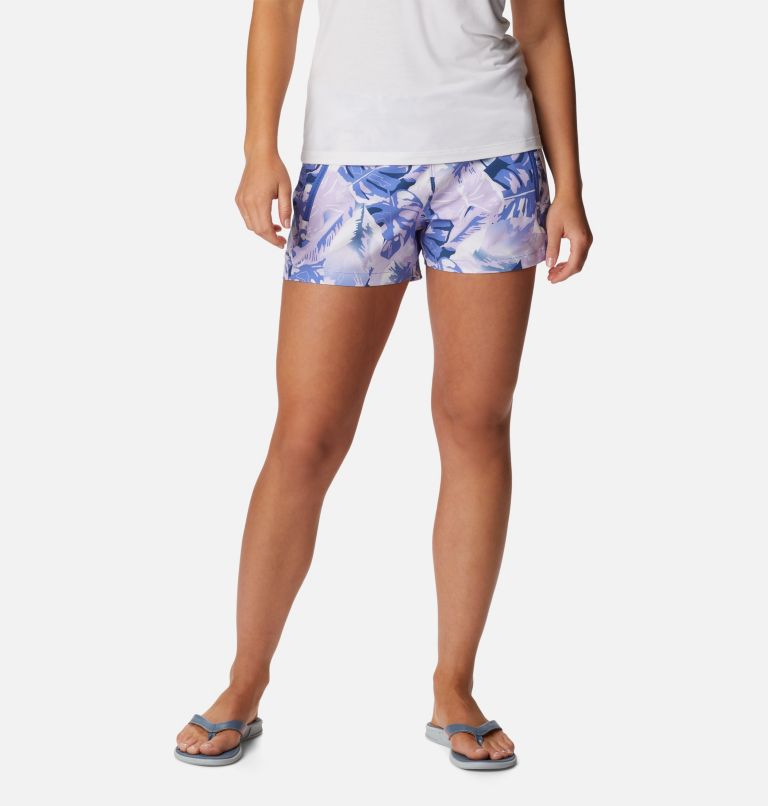 Thumbnail: Women's PFG Tidal II Shorts, Color: Violet Sea Philo Palms, image 1
