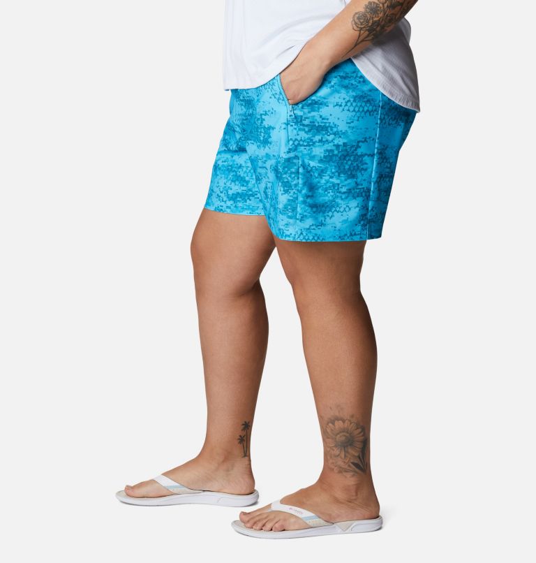 Thumbnail: Women's PFG Tidal II Shorts - Plus Size, Color: Atoll PFG Camo Print, image 3