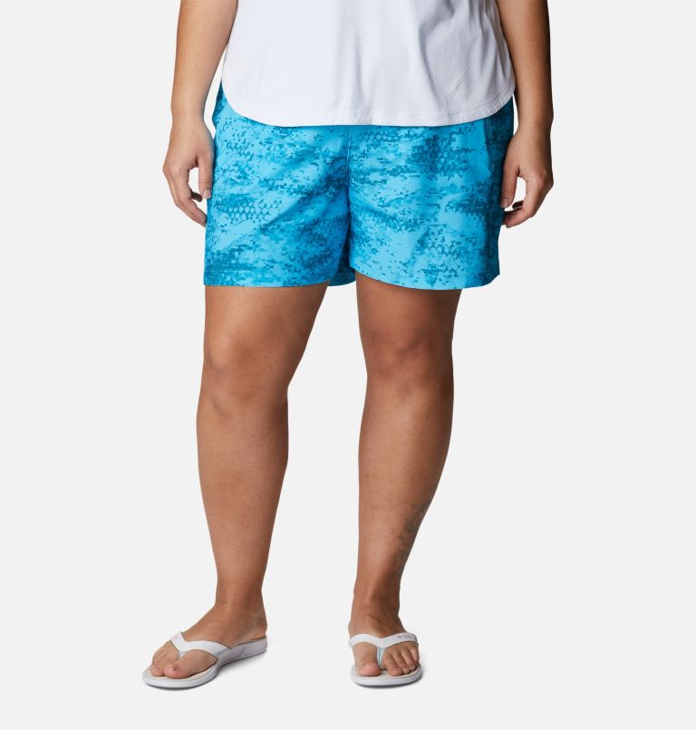 Women's PFG Tidal II Shorts - Plus Size, Color: Atoll PFG Camo Print, image 1