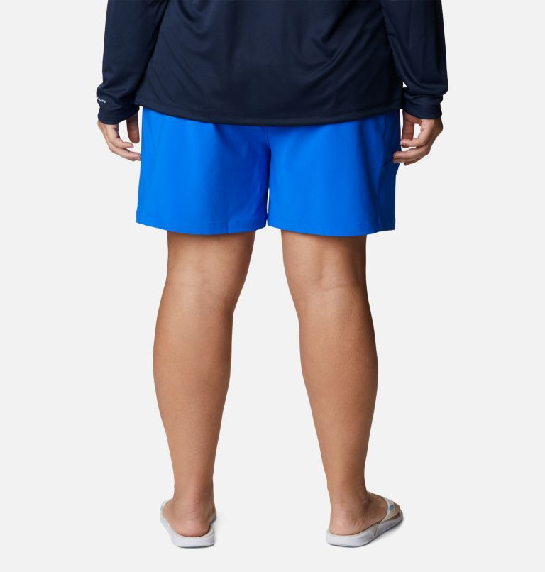 Thumbnail: Women's PFG Tidal II Shorts - Plus Size, Color: Blue Macaw, image 2