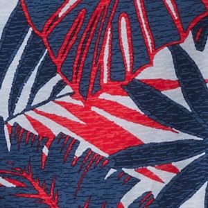 Collegiate Navy Tropical Print
