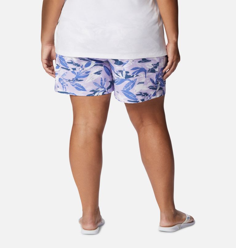 Thumbnail: Women's PFG Tidal II Shorts - Plus Size, Color: Soft Violet Shorebreak, image 2