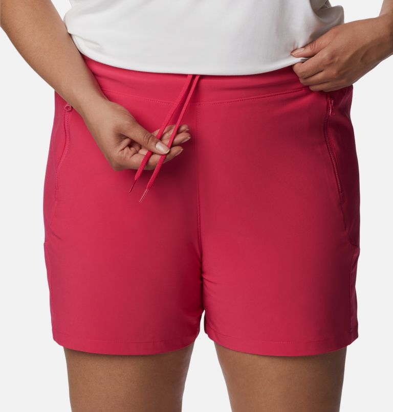 Thumbnail: Women's PFG Tidal II Shorts - Plus Size, Color: Cactus Pink, image 4