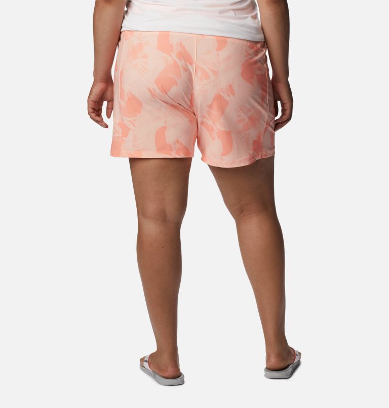 Women's PFG Tidal II Shorts - Plus Size, Color: Tiki Pink, Auroras Print, image 2
