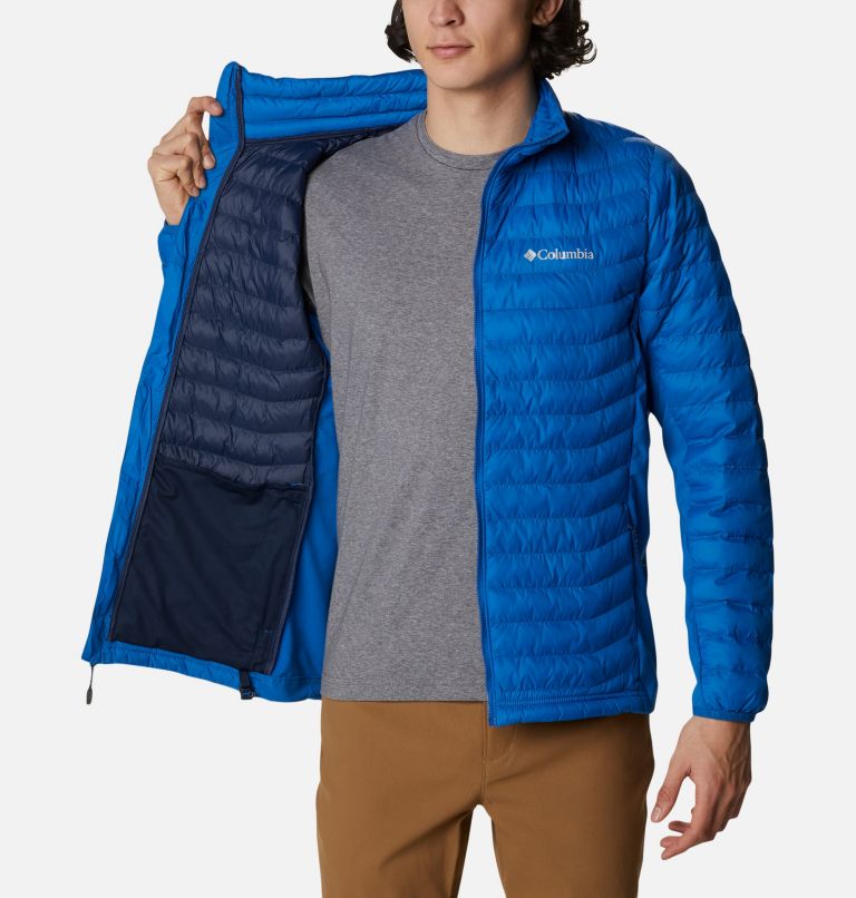 Thumbnail: Men's Powder Pass Jacket, Color: Bright Indigo, image 5