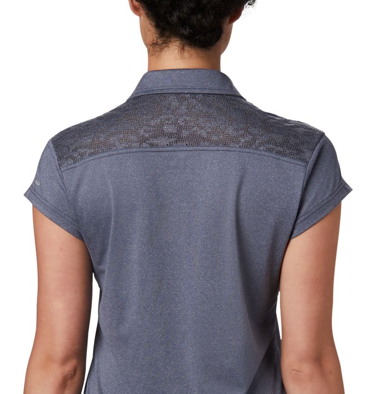 Women's Peak to Point Polo II, Color: Nocturnal Heather, image 5