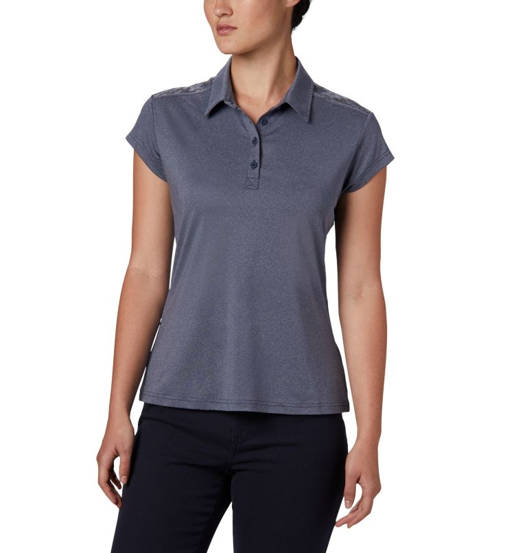 Women's Peak to Point Polo II, Color: Nocturnal Heather, image 1