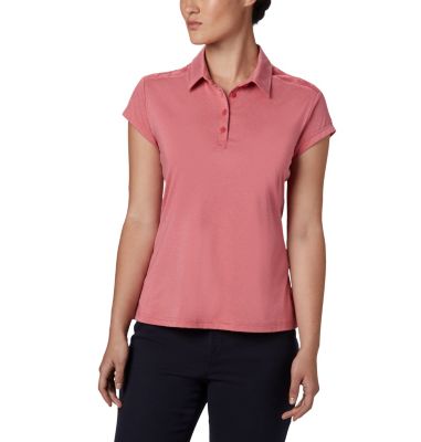 Polo Peak to Point II Femme Peak to Point&trade; II Polo | 466 | L, Rouge Pink Heather, front