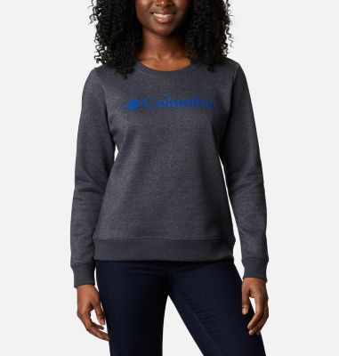 Sweat Columbia&trade; Femme Columbia&trade; Logo Crew | 011 | XS, Shark Heather, front