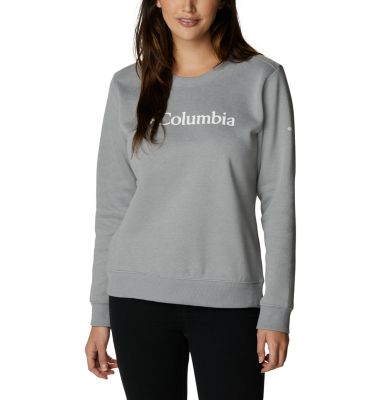 Top de cuello redondo y logotipo de Columbia&trade; para mujer Columbia&trade; Logo Crew | 674 | XS, Monument Heather, front