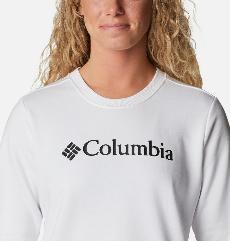 Women's Columbia Logo Crew Top, Color: White