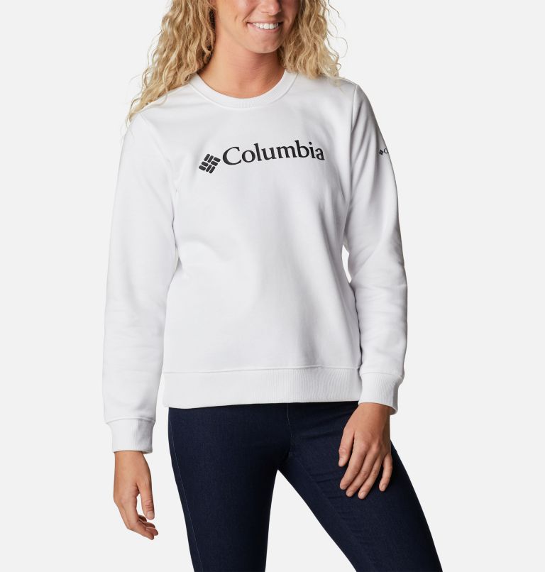 Women's Columbia Logo Crew Top, Color: White