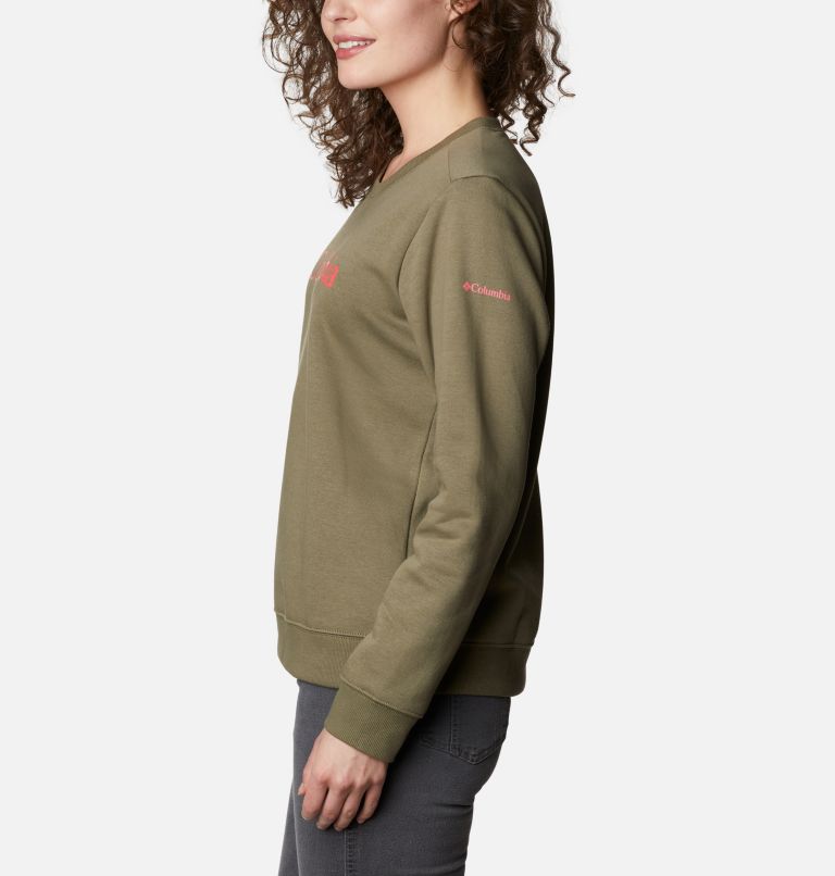 Thumbnail: Women's Columbia Sweatshirt, Color: Stone Green, image 3