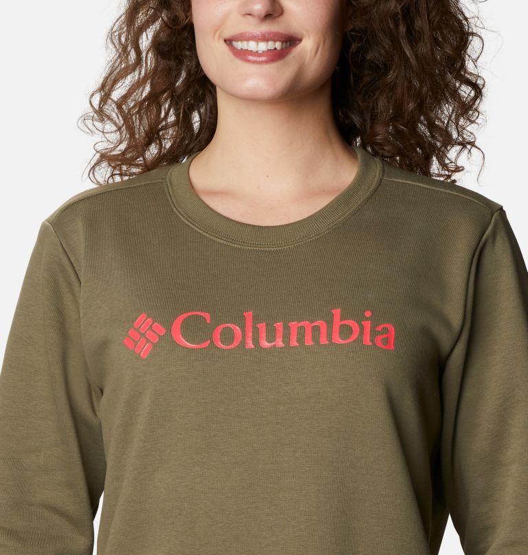 Thumbnail: Women's Columbia Sweatshirt, Color: Stone Green, image 4