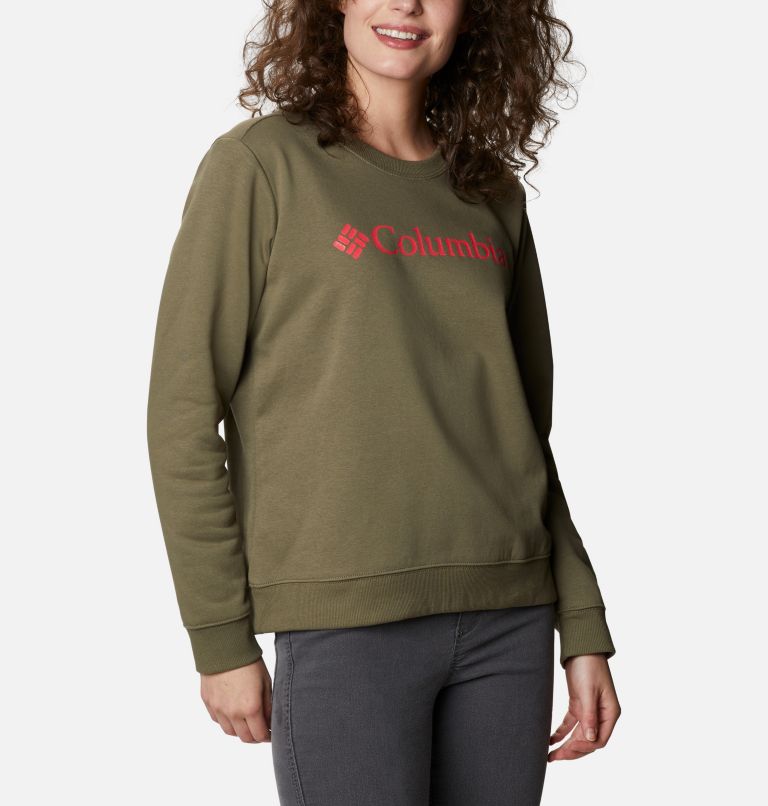 Thumbnail: Women's Columbia Sweatshirt, Color: Stone Green, image 5