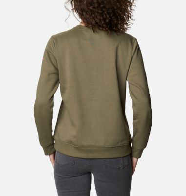 Sweat Columbia&trade; Femme Columbia&trade; Logo Crew | 011 | XS, Stone Green, back