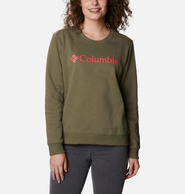 Sweat Columbia&trade; Femme Columbia&trade; Logo Crew | 011 | XS, Stone Green, front