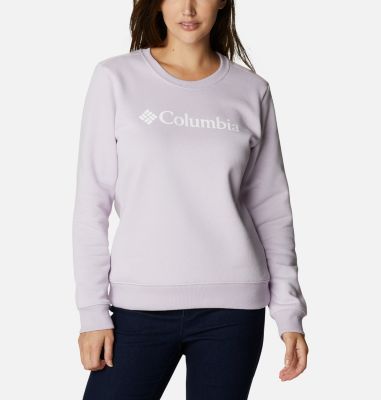 Top de cuello redondo y logotipo de Columbia&trade; para mujer Columbia&trade; Logo Crew | 674 | XS, Pale Lilac, front