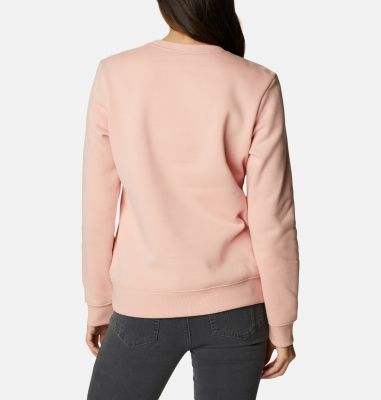 Top de cuello redondo y logotipo de Columbia&trade; para mujer Columbia&trade; Logo Crew | 674 | XS, Faux Pink, back