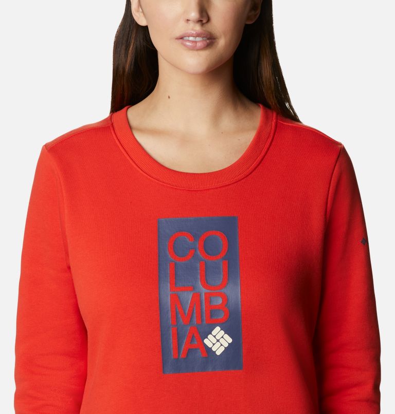 Women's Columbia Sweatshirt, Color: Bold Orange, image 4