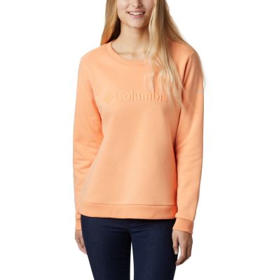 Sweat Columbia&trade; Femme Columbia&trade; Logo Crew | 011 | XS, Bright Nectar, front