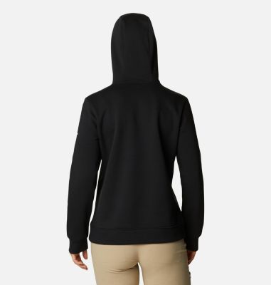 Sudadera con capucha con logotipo de Columbia&trade; para mujer Columbia&trade; Logo Hoodie | 585 | S, Black, back