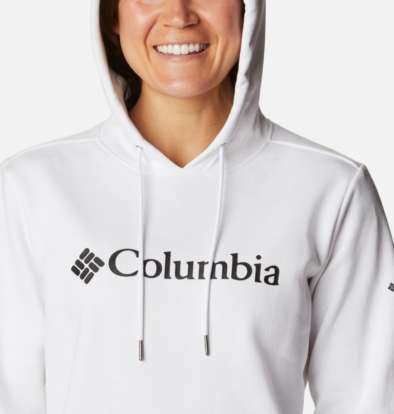 Women's Columbia Logo Hoodie, Color: White