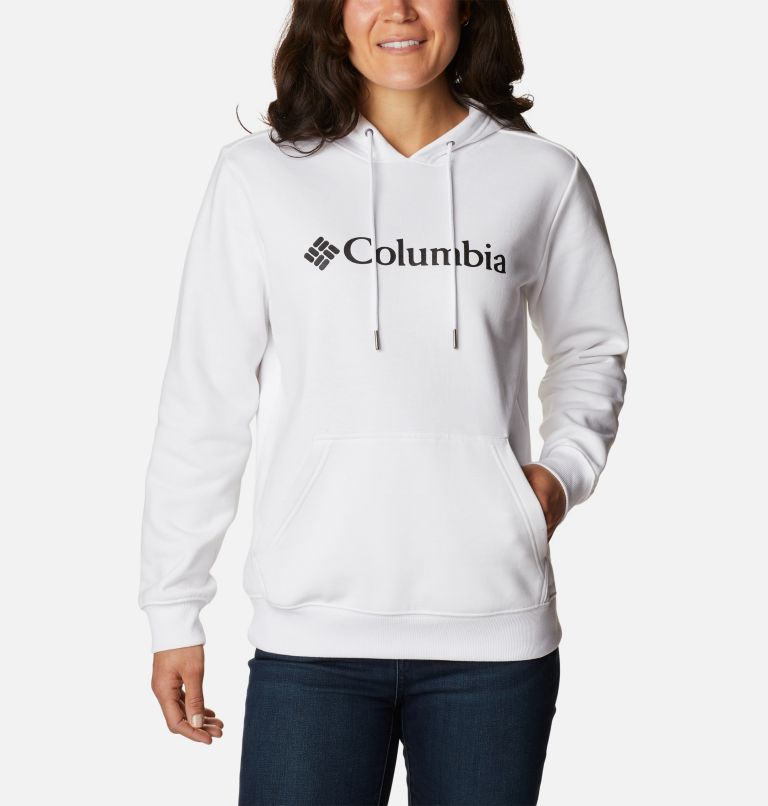 Women's Columbia Logo Hoodie, Color: White