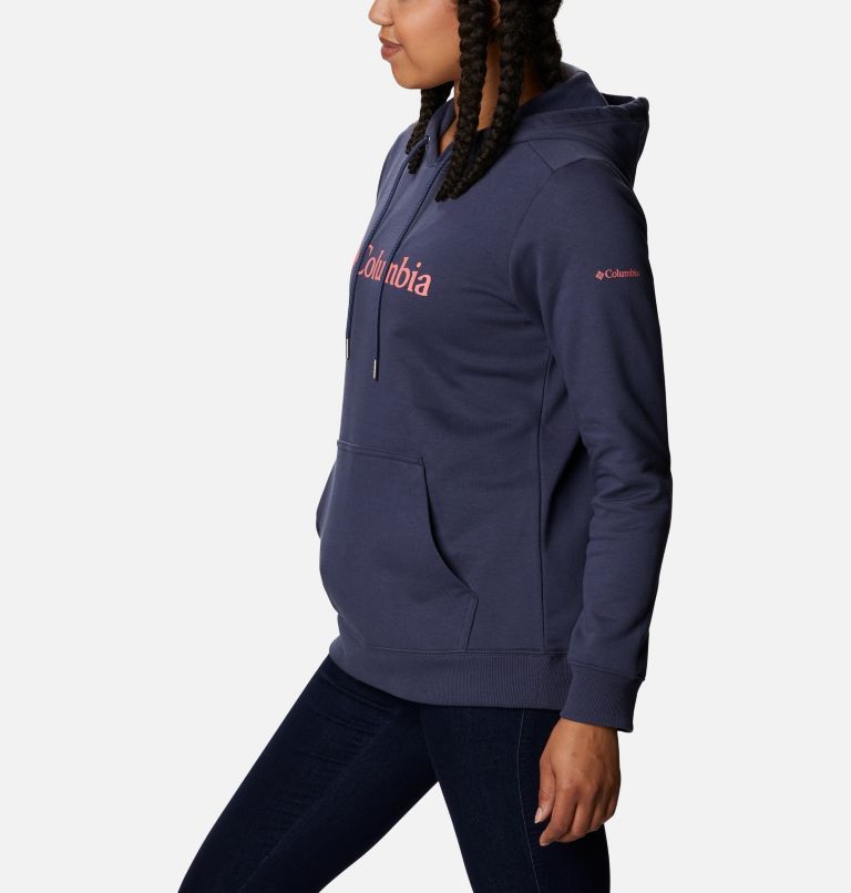 Thumbnail: Women's Columbia Logo Hoodie, Color: Nocturnal, image 4