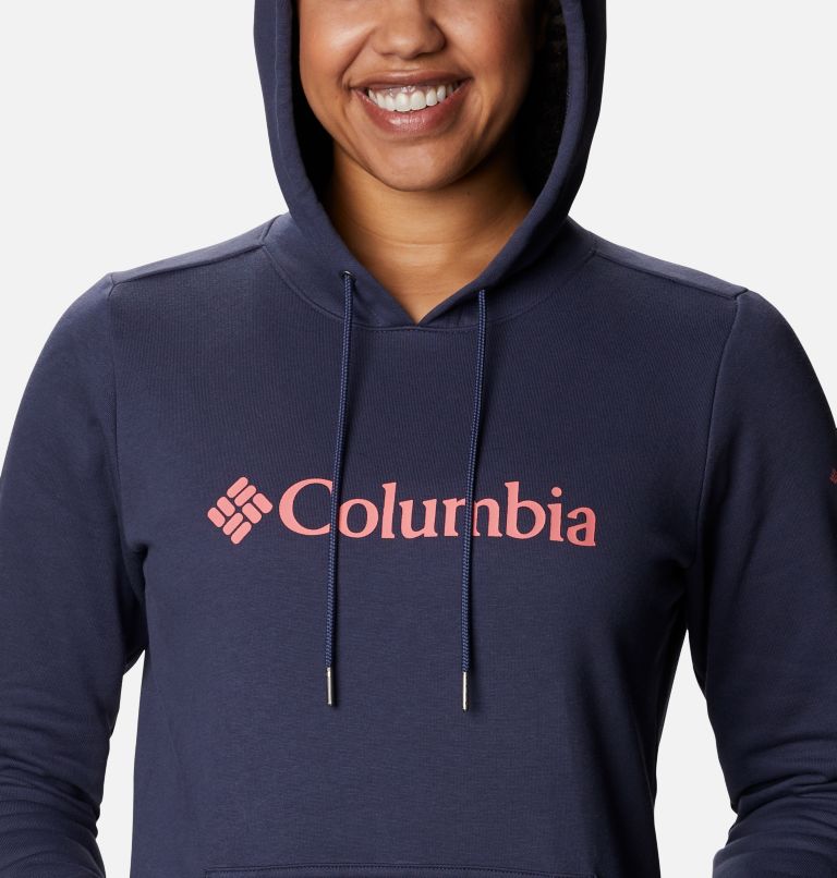 Thumbnail: Women's Columbia Logo Hoodie, Color: Nocturnal, image 5