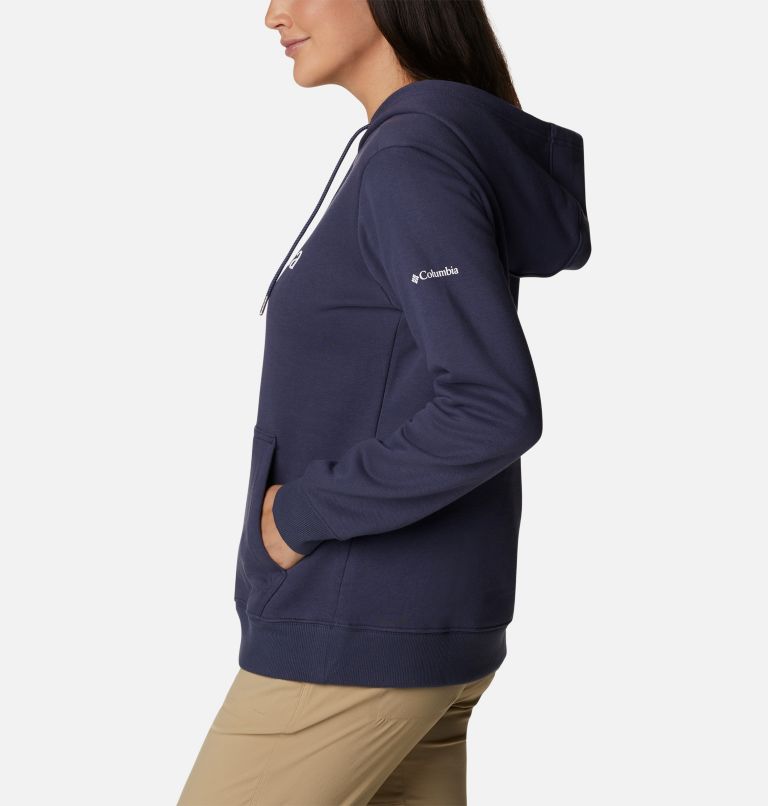 Thumbnail: Women's Columbia Logo Hoodie, Color: Nocturnal, image 3